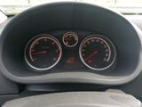 dashboard of a car with three gauges and a steering wheel