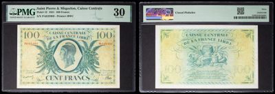 three different types of currency are on display on a black background