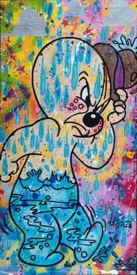 Romain DOREZ (né en 1989). "Spooky in the rain, 2018", acryl…