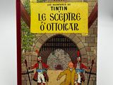 livre pour enfants français, « Tintin, le scourre d'ordre », avec l'illustration d'un soldat et d'un chien