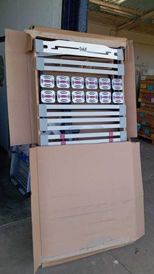 a cardboard box with a bunch of boxes on top of it