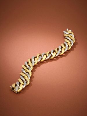 POMELLATO, Années 1960 Important bracelet à maillons gourmet…