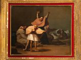 an image of a painting of a man holding a woman in his arms