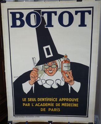 une photo d'une affiche faisant la promotion de Botot