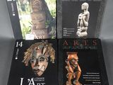 trois livres consacrés à l'art et à l'artisanat, exposés sur une table