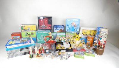 a lot of toys that are sitting on a table