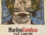 the poster for marilyn combas is hanging on the wall