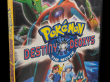 une jaquette de DVD d'un film d'animation avec une image de Pokémon