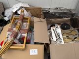 a box full of assorted items sitting on the floor