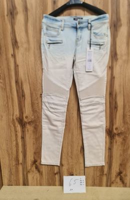 Lot de 7 jeans femme Morgan ? Denim clair effet biker