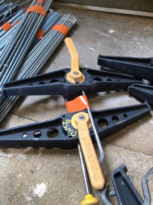 many different tools that are laying out on the floor