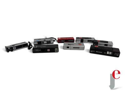 many different types of video game controllers on a white surface