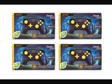 four packs of nintendo wii controllers sitting on top of each other