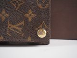 louis vuitton monogram canvas wallet with gold hardware