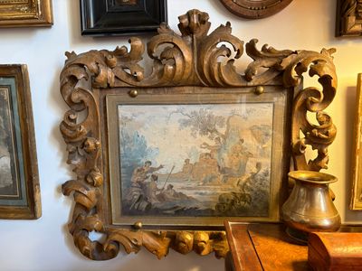a picture of a picture hanging on the wall