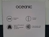 an image of a sign on a table that says oceanic