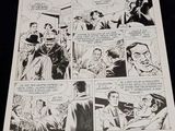 une photo en noir et blanc d'une bande dessinée représentant un homme