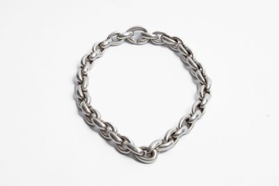 HERMES Collier modèle "Acrobate" en argent 925. 38 maillons. - Photo 1