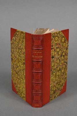 an image of a red book with a gold cover