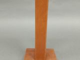 an image of a wooden table lamp with a metal base