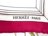 hermes paris silk scarf with red border