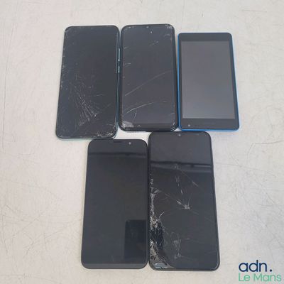 Lot de 5 téléphones (Microsoft, Blackview, EL, Samsung, logi…