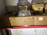 many boxes and boxes on top of a table