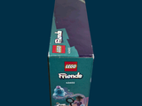 a box of lego friends figures on a blue background