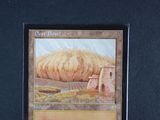 a picture of a card with a picture of a wheat field