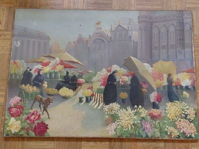 une image d'un tableau sur le mur d'un bâtiment