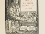 a drawing of a man sitting at a desk with a book