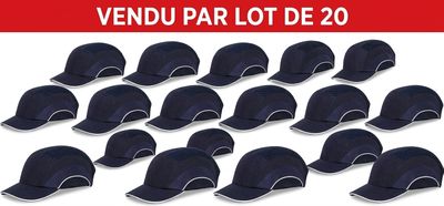 lot de 20 casquettes vendu par lot de 20
