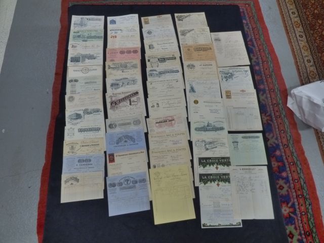 48 factures illustrées de la Haute Garonne (31) et correspondance...