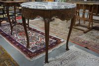 belle table ronde ancienne de style Louis XV - avec plateau … (photo 2)