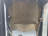 a mirror in the back of a truck that is broken