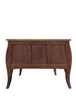 Commode de style Louis XV en bois de placage à décor marquet… (photo 4)