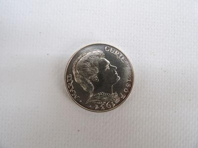 Pièce de 100F argent Marie Curie 1984.
