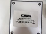 an image of a close up of a metal plate with a barcode on it