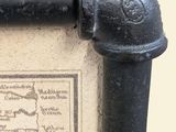 a picture of a picture of a map on the wall