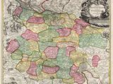 an old map of the county of somerset, england