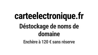 Nom de domaine carteelectronique.