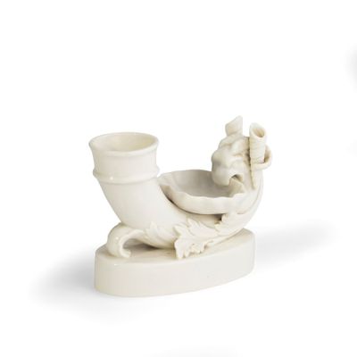 Encrier EN Porcelaine Blanche, Fabrication Vers 1830