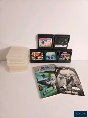 the contents of a video game are laid out on a table