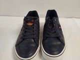 baskets en cuir noir pour homme, avec semelles rouges et blanches