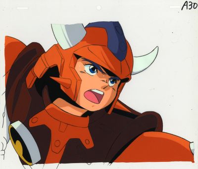 une image représentant un dessin d'un personnage de bande dessinée avec des cornes