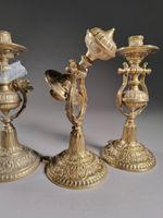 Réunion de deux paires d'appliques bronze à binets réversibl… (photo 4)
