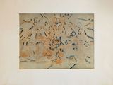 a picture of a painting on the wall of a room