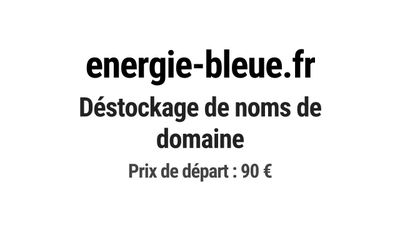Nom de domaine energie-bleue.fr.