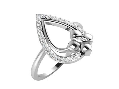 a close up of a silver ring with diamonds on a white background