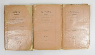 trois vieux livres empilés les uns sur les autres sur une table